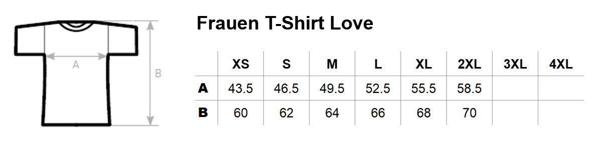 Frauen T-Shirt Love