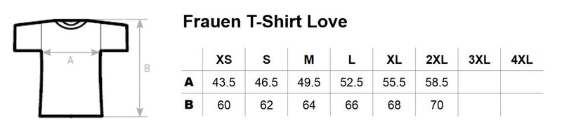 Frauen T-Shirt Love