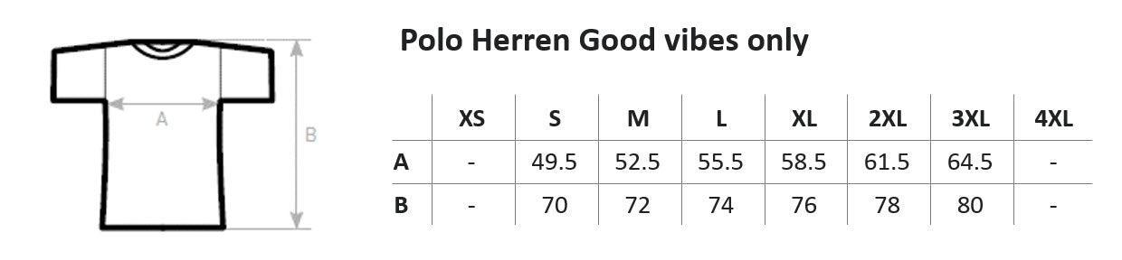Polo Herren Good vibes only